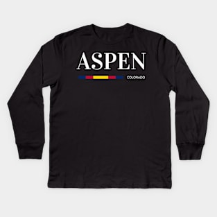 Aspen Colorado Kids Long Sleeve T-Shirt